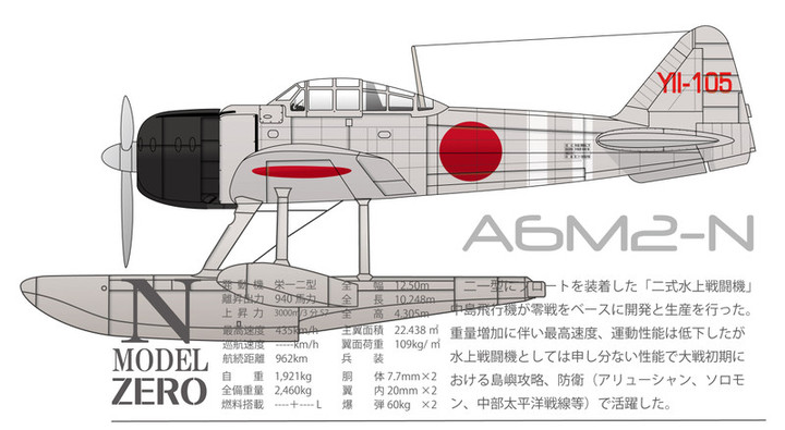 空のカケラ ライブラリ 二式水上戦闘機