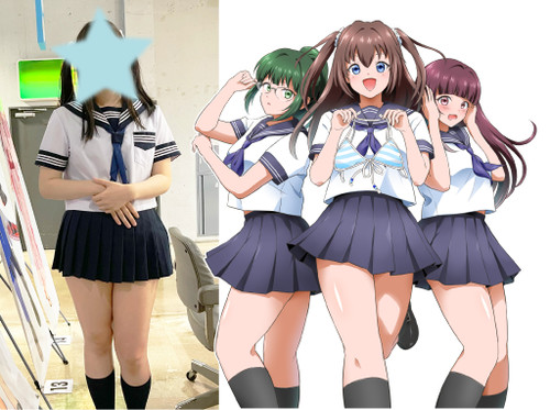 雲山わか先生 蒼空はるか 女子高生セーラー服コスプレ