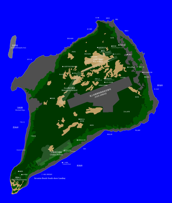 硫黄島地図