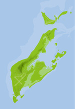 ペリリュー島地図03（フリー素材）
